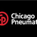 A black and white logo of chicago pneumatic