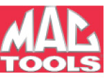 A red and white logo for mac tools.