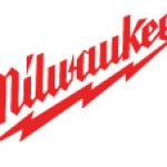 A red logo of milwaukee on top of a white background.