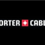 A black and white logo of porter cable