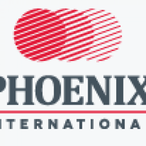 A logo of phoenix international