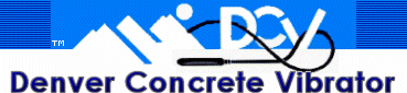 A blue and white logo for concrete.
